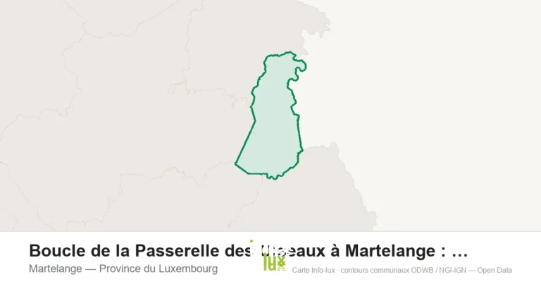 Carte de localisation : Martelange (Province du Luxembourg)