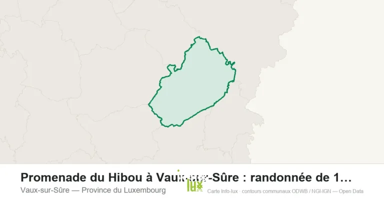 Carte de localisation : Vaux-sur-Sûre (Province du Luxembourg)