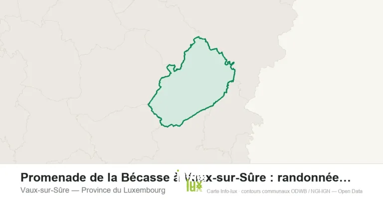 Carte de localisation : Vaux-sur-Sûre (Province du Luxembourg)