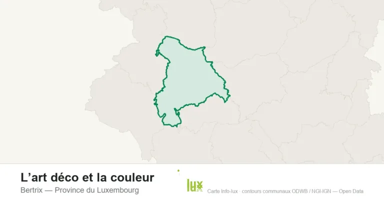 Carte de localisation : Bertrix (Province du Luxembourg)