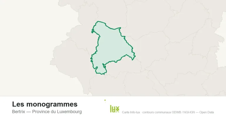 Carte de localisation : Bertrix (Province du Luxembourg)