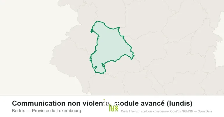 Carte de localisation : Bertrix (Province du Luxembourg)