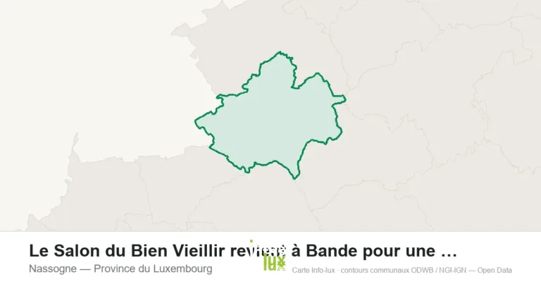 Carte de localisation : Nassogne (Province du Luxembourg)