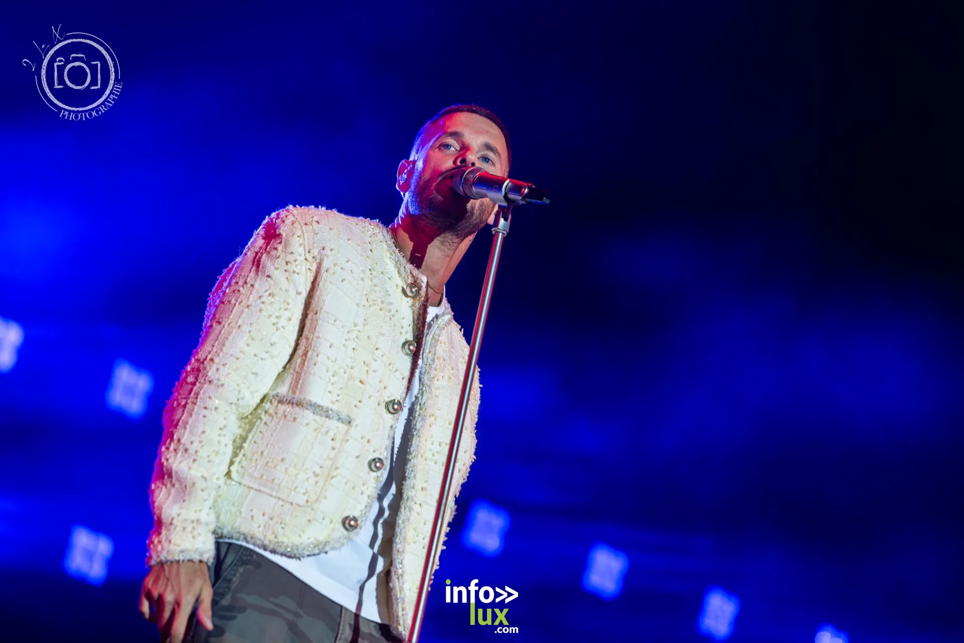 Les lumières du concert de M. Pokora à Foire en Scène