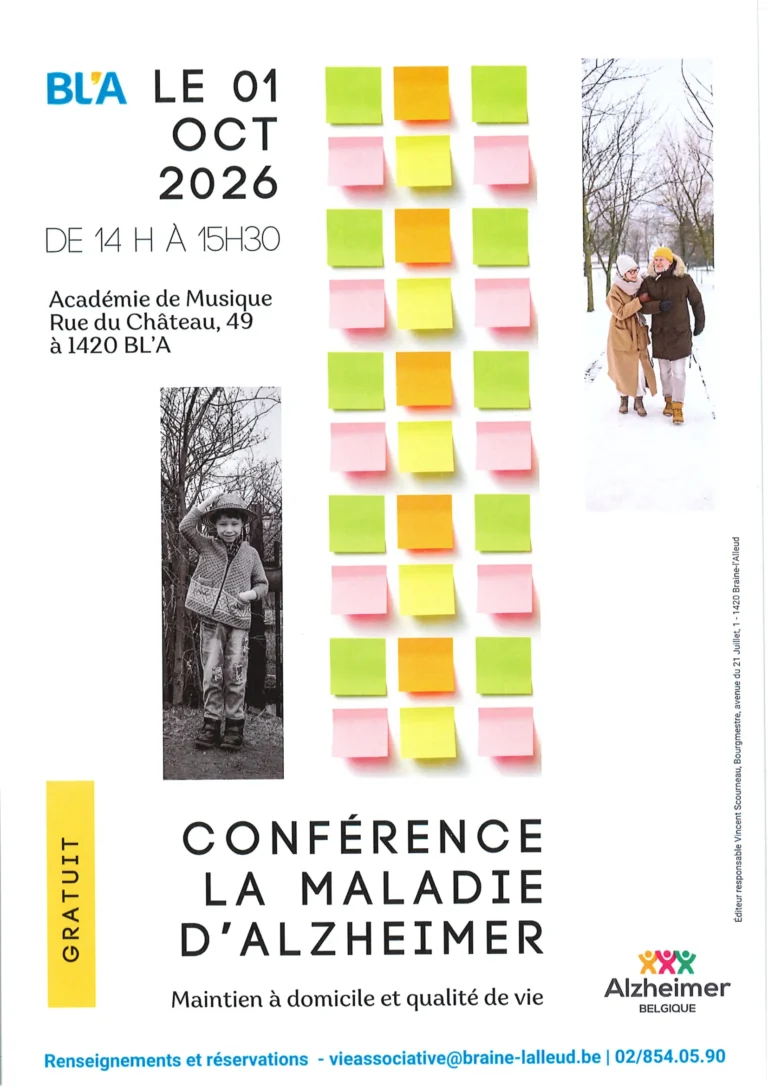Braine-l’Alleud > Conférence > Comprendre la maladie d’Alzheimer : maintien à domicile et qualité de vie