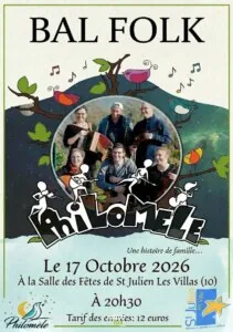 Bal Folk avec Philomèle — Saint-Julien-les-Villas Bal Folk avec Philomèle — Saint-Julien-les-Villas