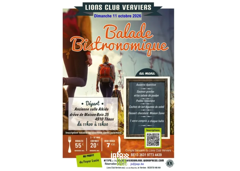 Verviers > Balade > Balade Bistronomique par le Lions Club de Verviers