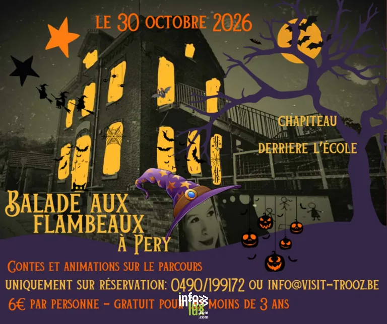 Balade contée aux flambeaux d’Halloween 2026
