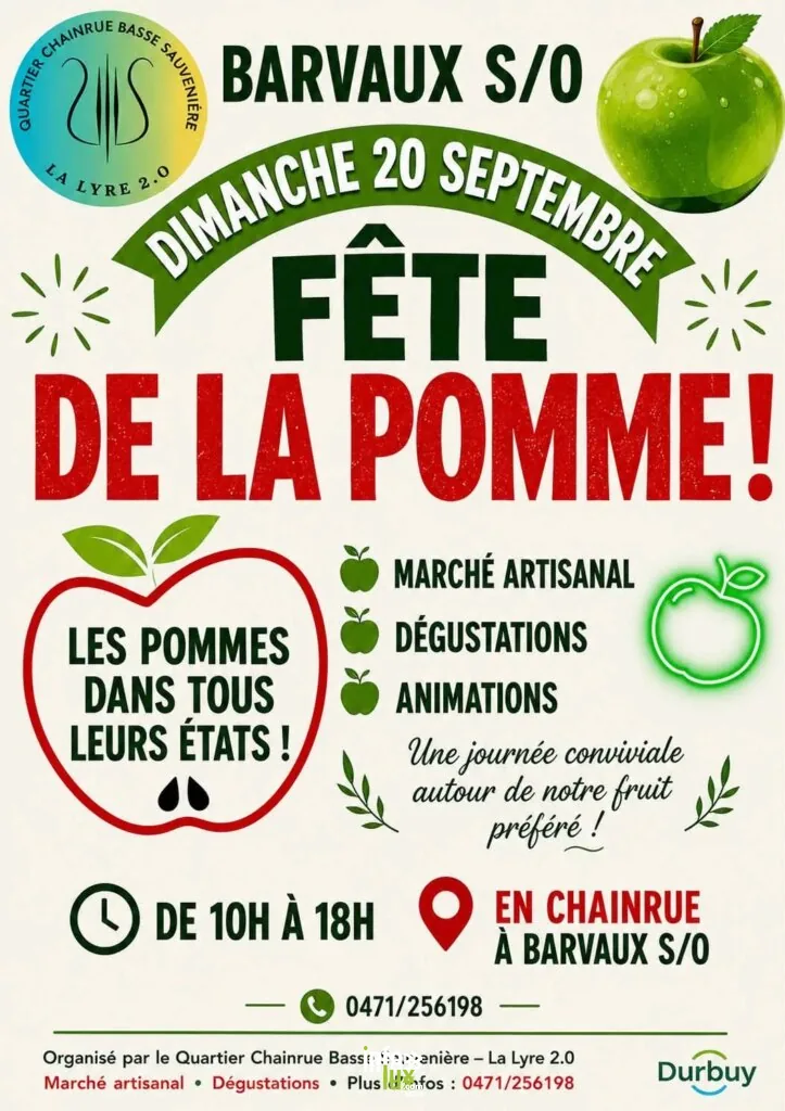 Barvaux sur Ourthe > Fête de village > Fête de la pomme - affiche
