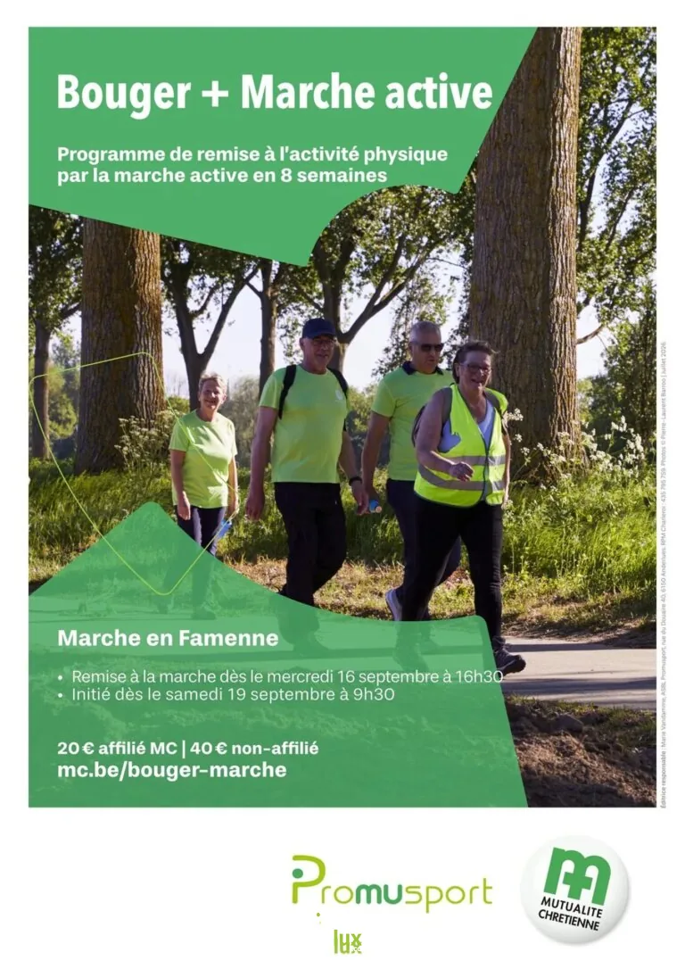 Marche-en-Famenne > Sport > Bouger + Marche active