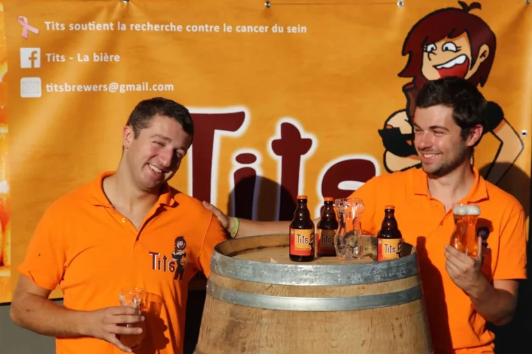 Brasserie Tits à Wegnez : la blonde triple de Guillaume et Laurent