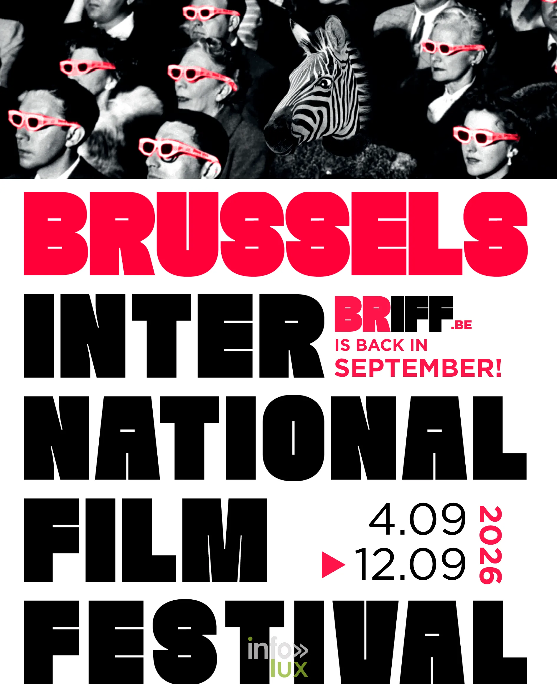 Affiche officielle du Brussels International Film Festival 2026