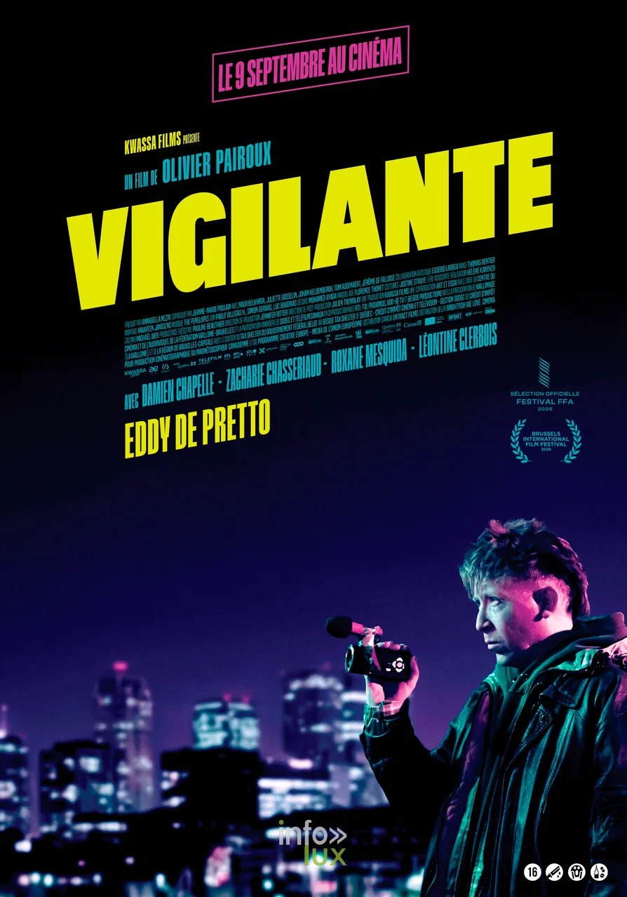 Affiche du film Vigilante d'Olivier Pairoux avec Eddy de Pretto