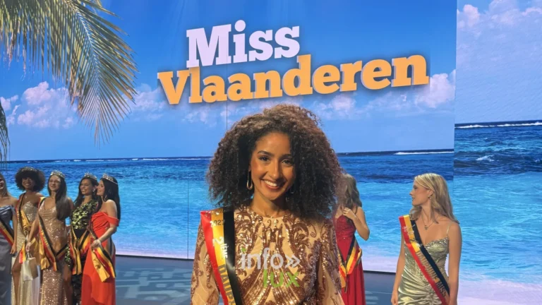 Camille, 2e Dauphine Miss Bruxelles 2027, sur la scène de La Panne
