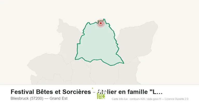 Carte : Festival Bêtes et Sorcières - Atelier en famille " à Bliesbruck