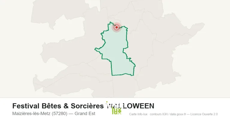 Carte : Festival Bêtes & Sorcières WALLOWEEN à Maizières-lès-Metz