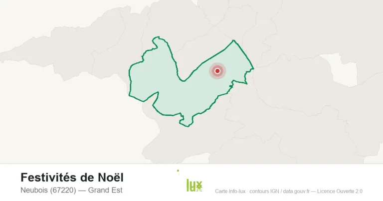 Carte : Festivités de Noël à Neubois