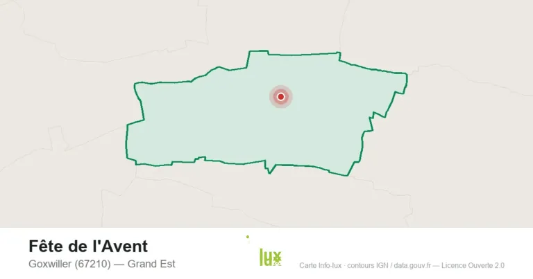 Carte : Fête de l'Avent à Goxwiller