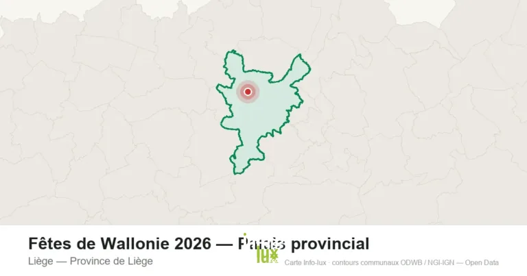Liège > Fête > Fêtes de Wallonie de la Province de Liège 2026