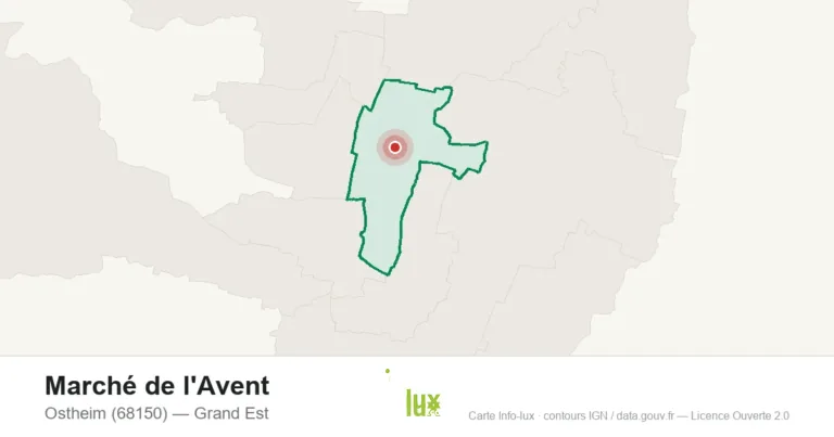 Carte : Marché de l'Avent à Ostheim