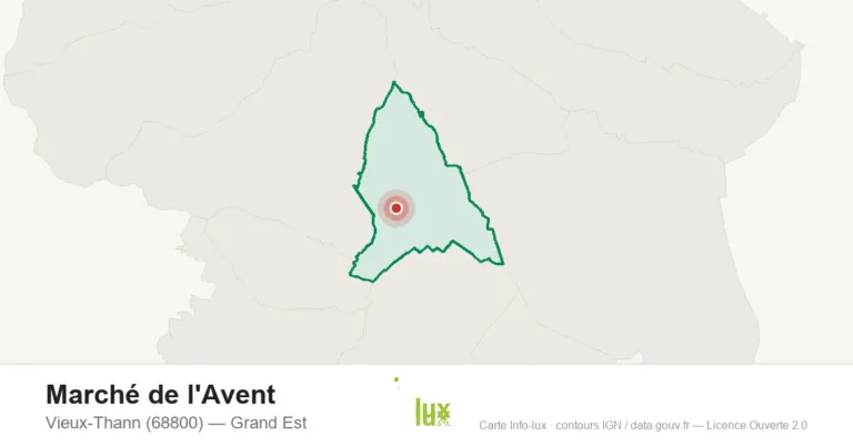 Carte : Marché de l'Avent à Vieux-Thann