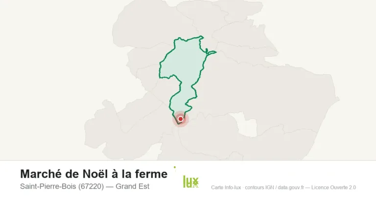 Carte : Marché de Noël à la ferme à Saint-Pierre-Bois