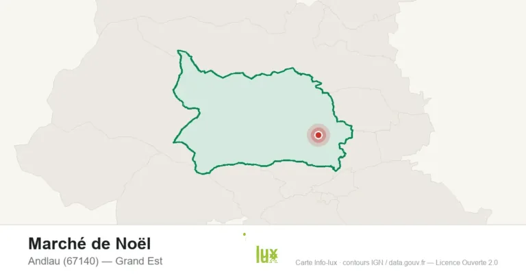 Carte : Marché de Noël à Andlau