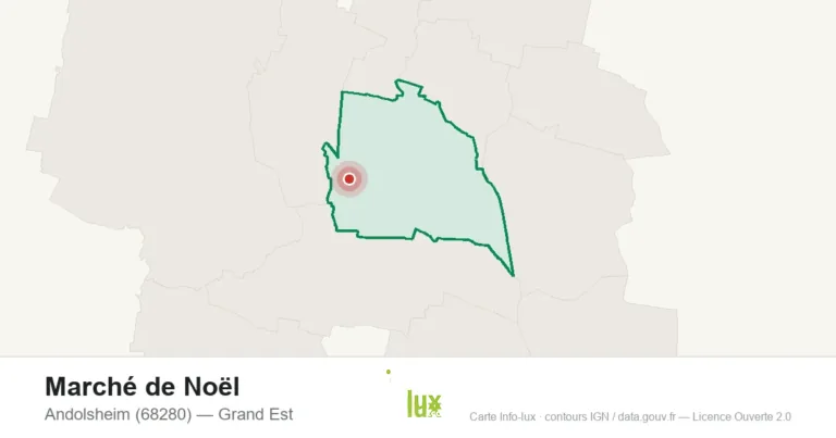 Carte : Marché de Noël à Andolsheim