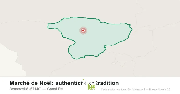 Carte : Marché de Noël: authenticité et tradition à Bernardvillé