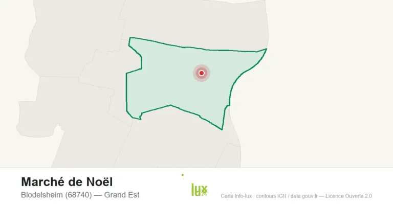 Carte : Marché de Noël à Blodelsheim