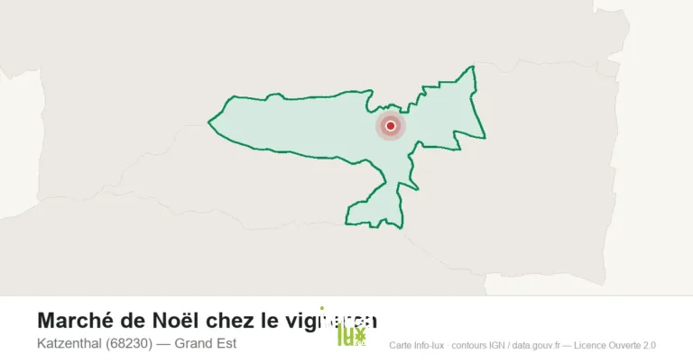 Carte : Marché de Noël chez le vigneron à Katzenthal