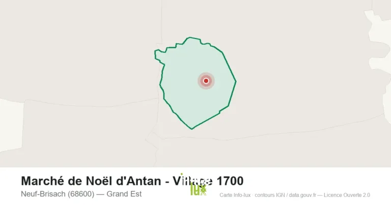 Carte : Marché de Noël d'Antan - Village 1700 à Neuf-Brisach