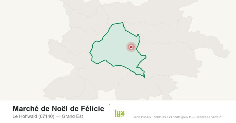 Carte : Marché de Noël de Félicie à Le Hohwald