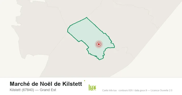 Carte : Marché de Noël de Kilstett à Kilstett