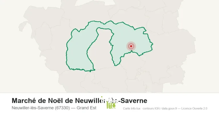 Carte : Marché de Noël de Neuwiller-lès-Saverne à Neuwiller-lès-Saverne