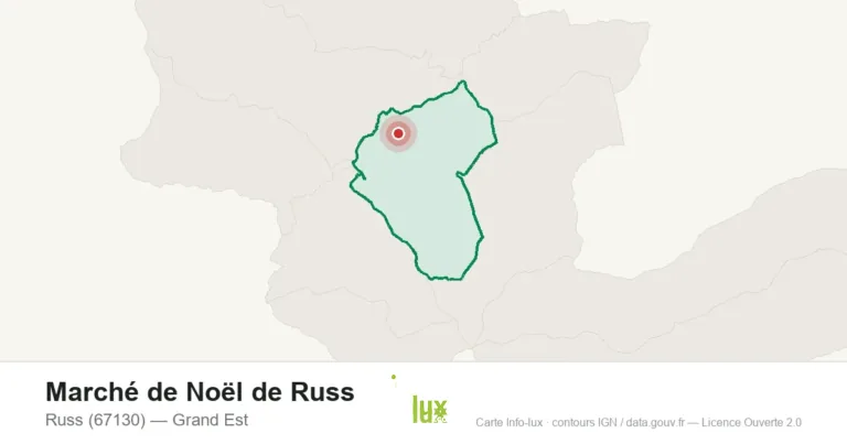 Carte : Marché de Noël de Russ à Russ