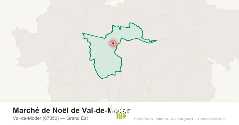 Carte : Marché de Noël de Val-de-Moder à Val-de-Moder