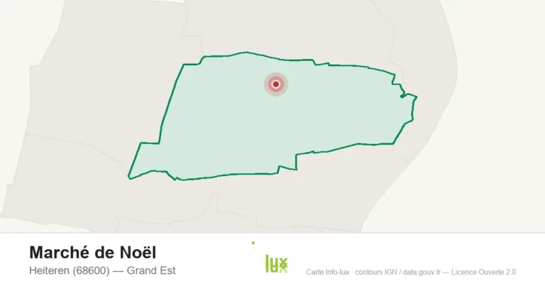 Carte : Marché de Noël à Heiteren