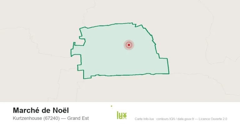 Carte : Marché de Noël à Kurtzenhouse