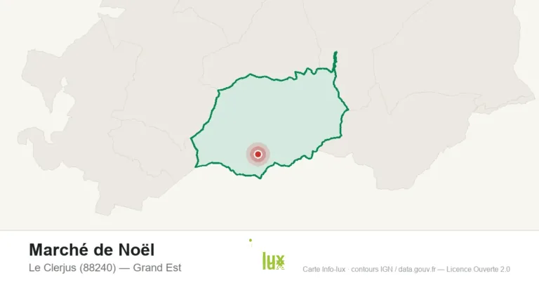 Carte : Marché de Noël à Le Clerjus