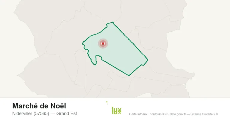 Carte : Marché de Noël à Niderviller