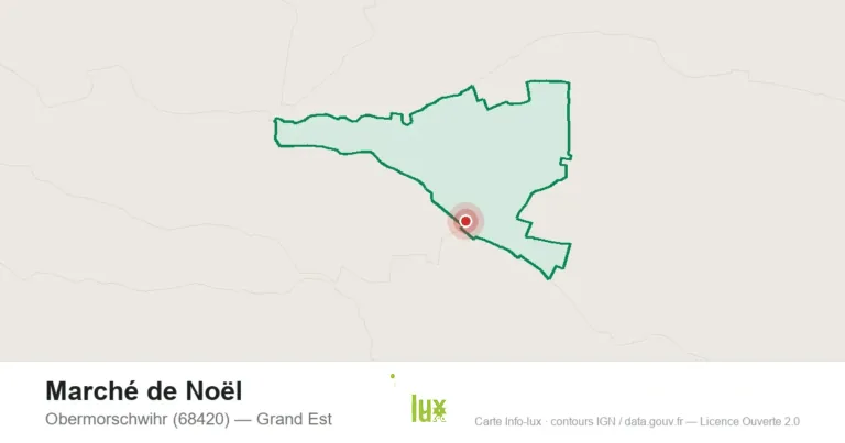 Carte : Marché de Noël à Obermorschwihr