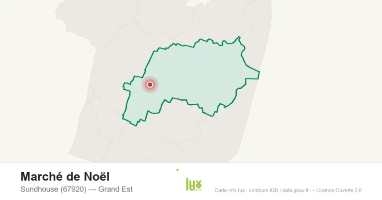 Carte : Marché de Noël à Sundhouse