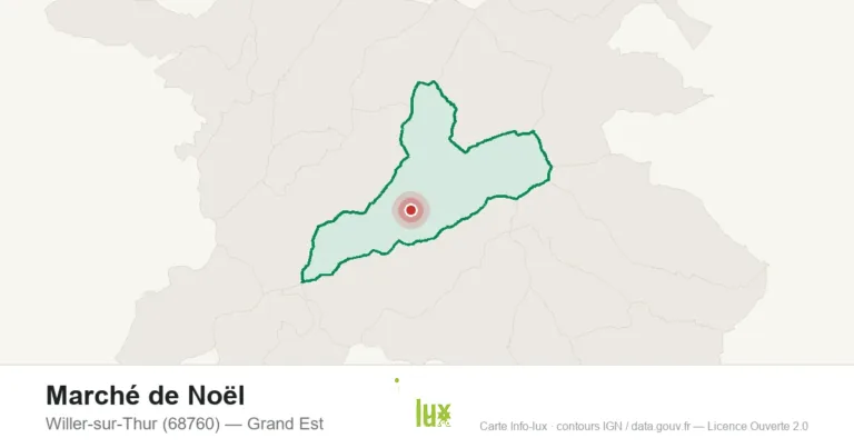 Carte : Marché de Noël à Willer-sur-Thur