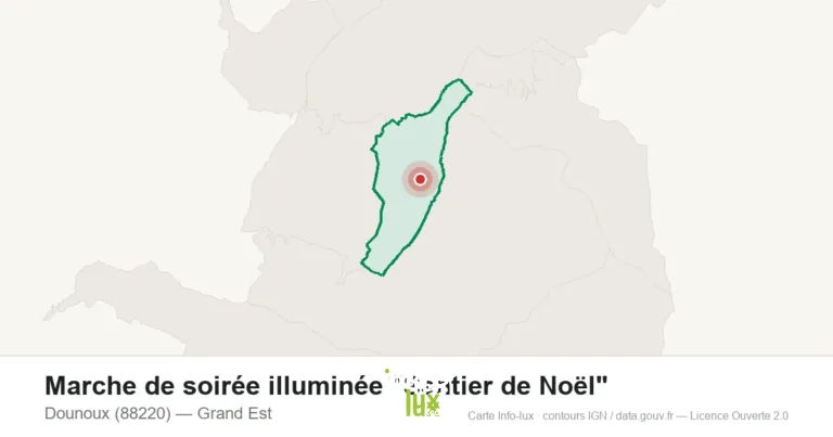 Dounoux > Marché de Noël > Marche de soirée illuminée Sentier de Noël