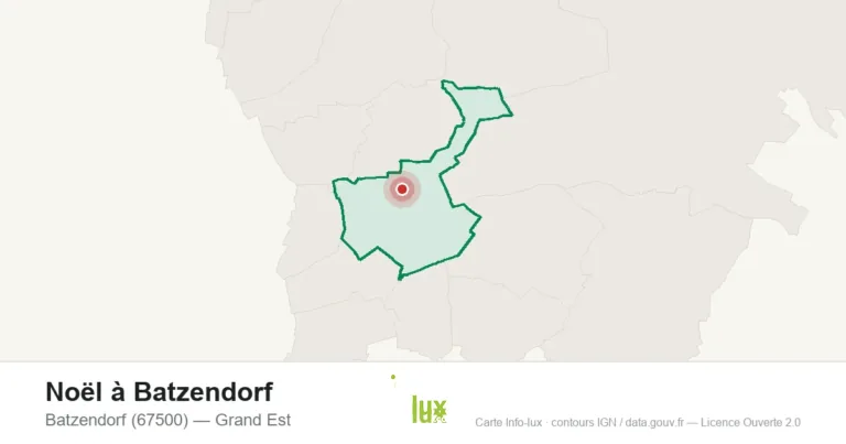 Carte : Noël à Batzendorf à Batzendorf