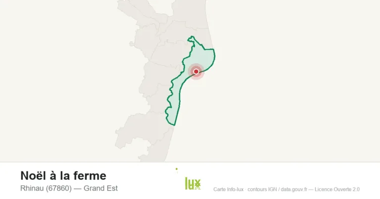 Carte : Noël à la ferme à Rhinau