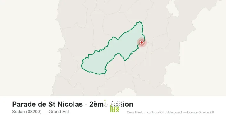 Carte : Parade de St Nicolas - 2ème édition à Sedan