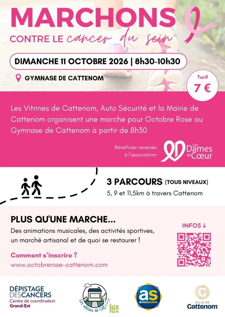 Cattenom > Famille > Marche pour octobre rose - affiche