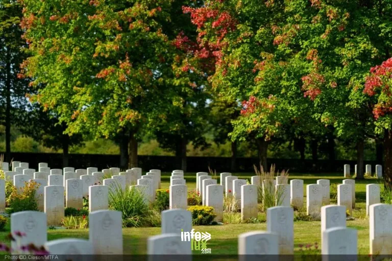 Le cimetière militaire du Commonwealth de Hotton à Hotton